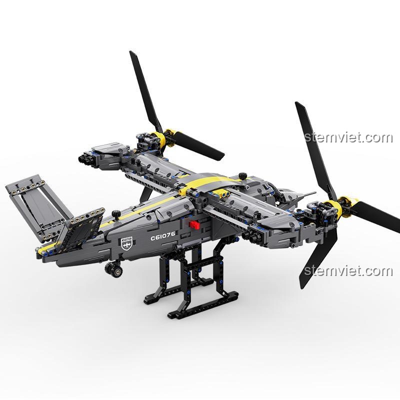 Đồ chơi lắp ghép Máy bay Tiltrotor V-280 Valor C61076 với động cơ xoay nghiêng, một tính năng độc đáo và sáng tạo.