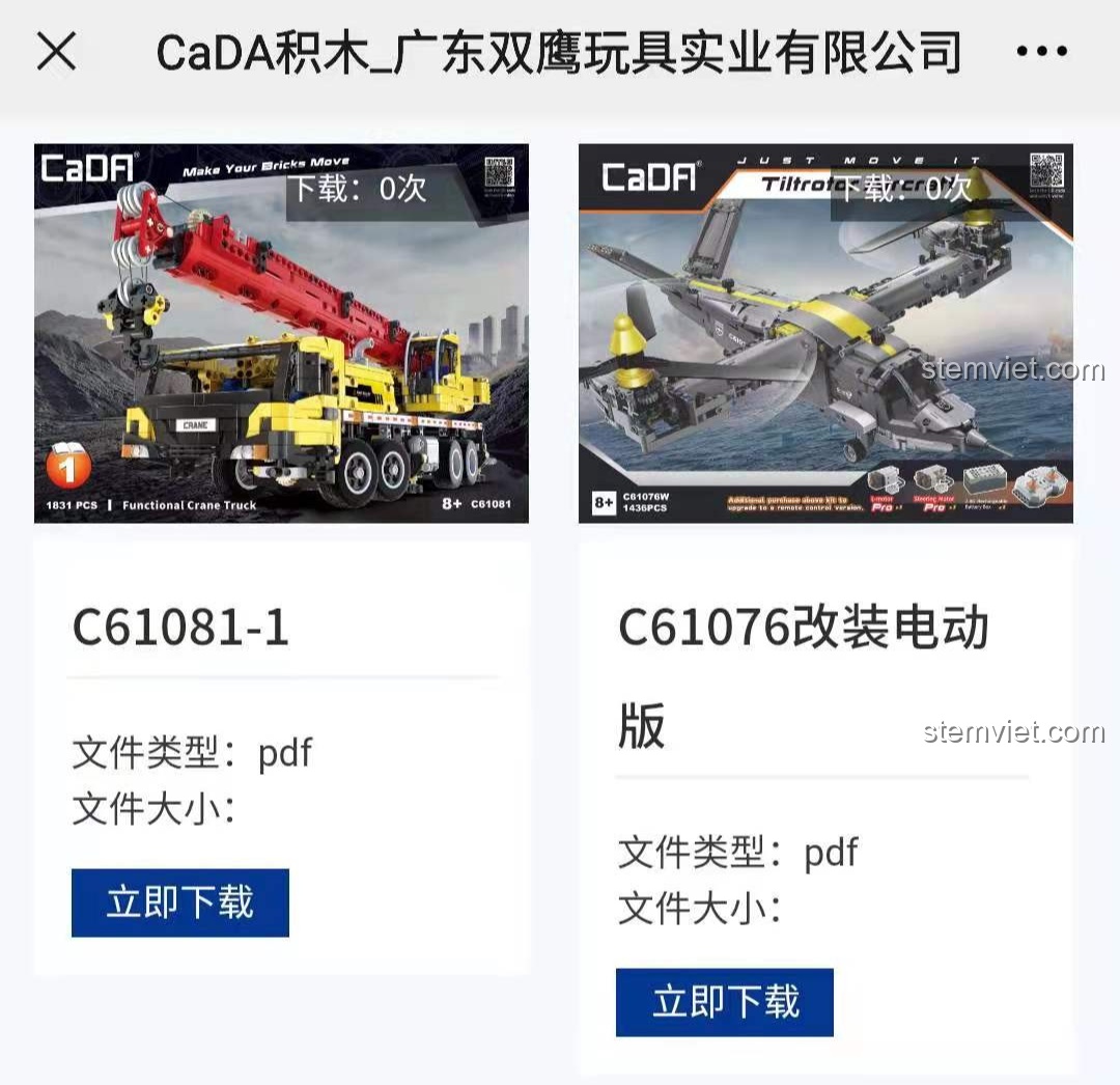 Hướng dẫn nâng cấp phiên bản điện tử cho bộ lắp ráp CaDA C61076 Máy bay V-280 Valor, cho phép điều khiển từ xa và tăng cường trải nghiệm chơi.