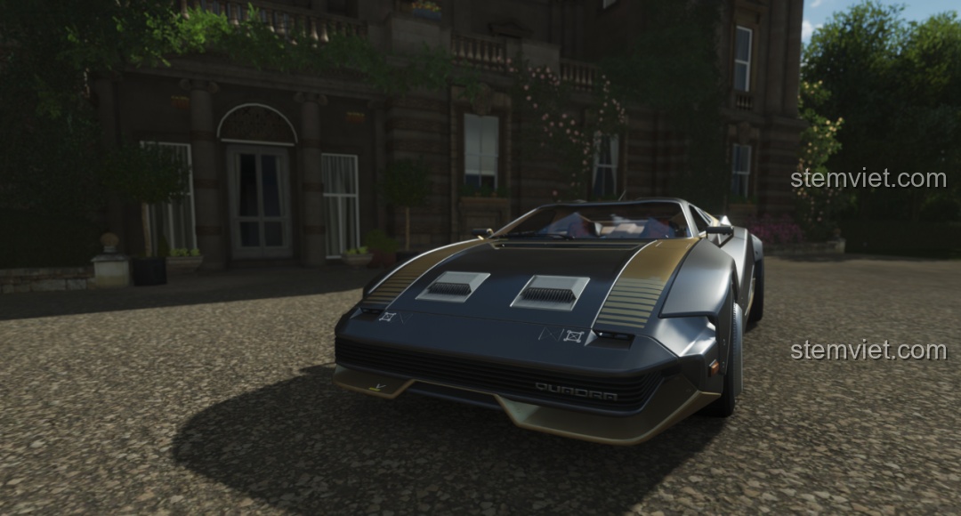 Chiếc xe CaDA C63001 Cyber Turbo-V Cyber Night đã hoàn thiện, nhìn từ phía trước.