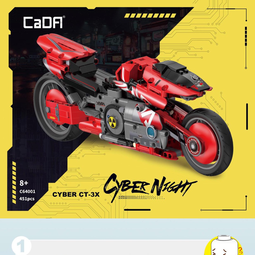 Xe máy Cyber CT-3X Cyber Night CaDA C64001 hướng dẫn lắp ráp CaDA C64001 Xe máy Cyber Night