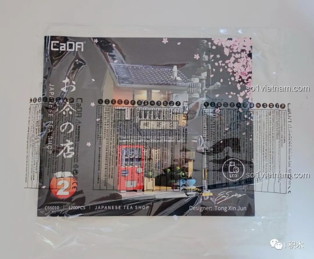 Túi chi tiết bao gồm bộ đèn LED USB cho CaDA C66010