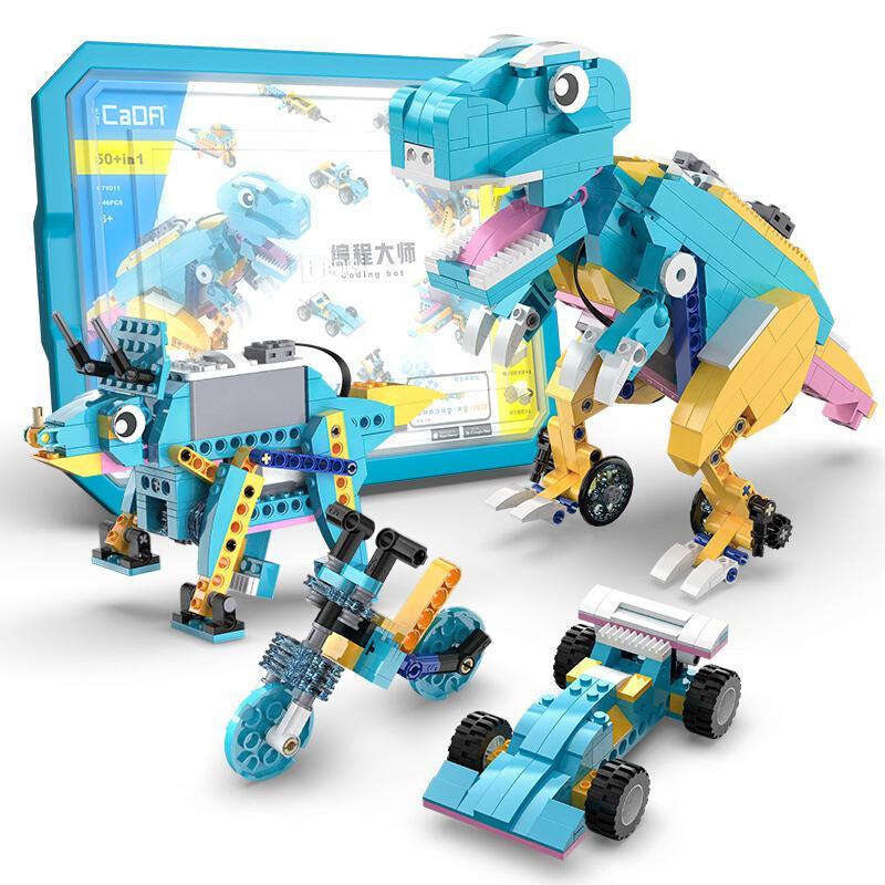 Bộ đồ chơi Robot Lập Trình CaDA C71011 446 mảnh ghép, đồ chơi giáo dục STEM cho bé trai 6 tuổi, giúp phát triển tư duy sáng tạo, giá tốt