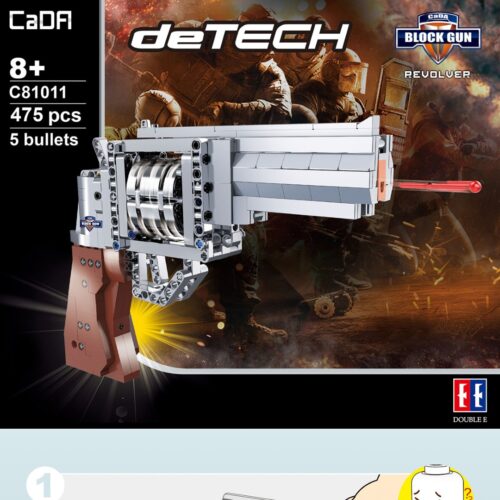 Súng Lục Ổ Xoay CaDA C81011/Súng Lục Revolver CaDA C81011/Súng Khối Lắp Ghép CaDA C81011/Súng Đồ Chơi Bắn Đạn CaDA C81011 - CaDA C81011 - sách lắp ghép CaDA C 81011 Súng Lục Revolver