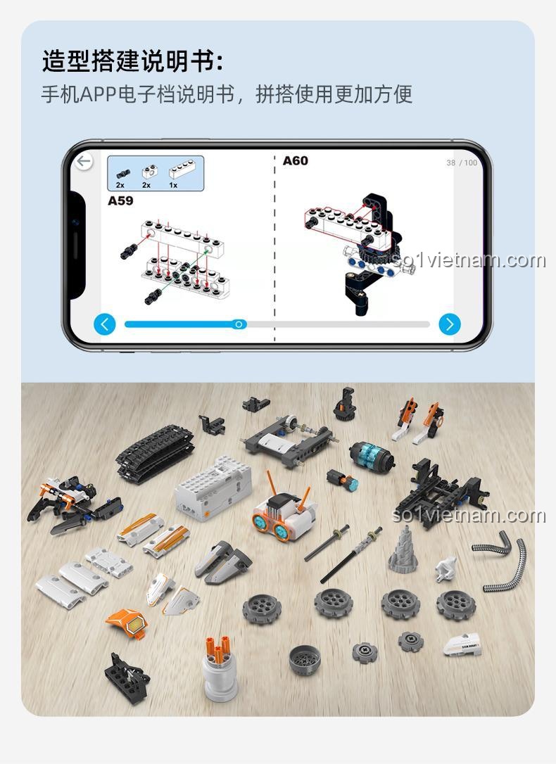 Giao diện ứng dụng điều khiển Robot Z.BOT Lập Trình CaDA C83002