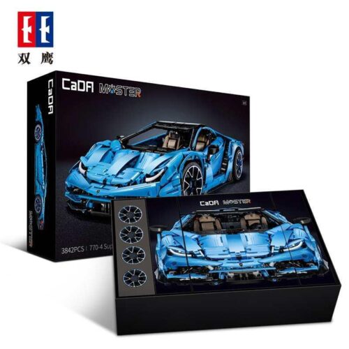 Bộ lắp ráp CaDA D012 Lamborghini Centenario 1:8 Hypercar 3842 mảnh chất lượng cao, mô hình siêu xe cho thanh niên 14 tuổi, giá tốt.