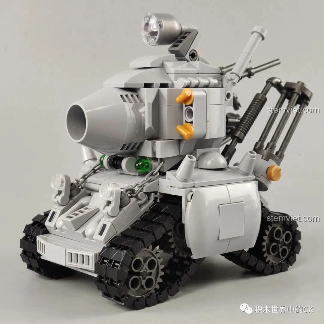 Hình ảnh quá trình lắp ráp xe tăng SV-001/II Hợp Kim Đầu Metal Slug 2 từ bộ CaDA SY 1627.