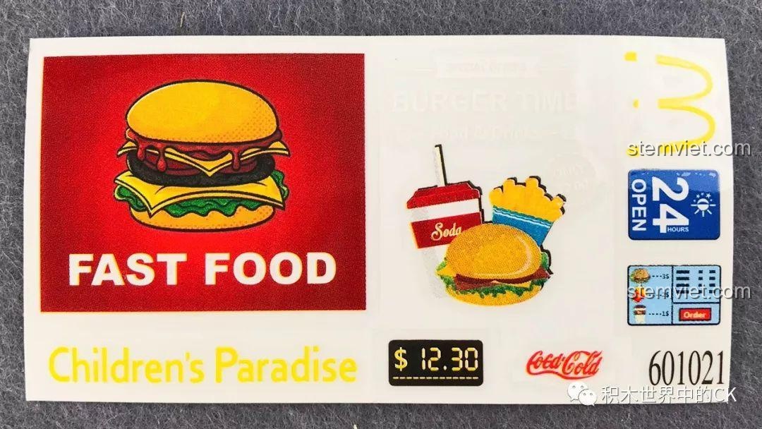 Cận cảnh tấm sticker transfer decal chất lượng cao của bộ SEMBO 601021, hình ảnh sắc nét và màu sắc sống động.