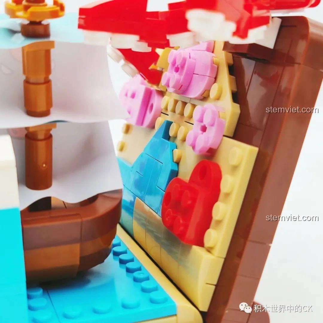 Góc nhìn cận cảnh khác của KUYU MOXING KY7069 Bạch tuộc khổng lồ, làm nổi bật sự hài hòa của màu sắc và chi tiết, rất ấn tượng.