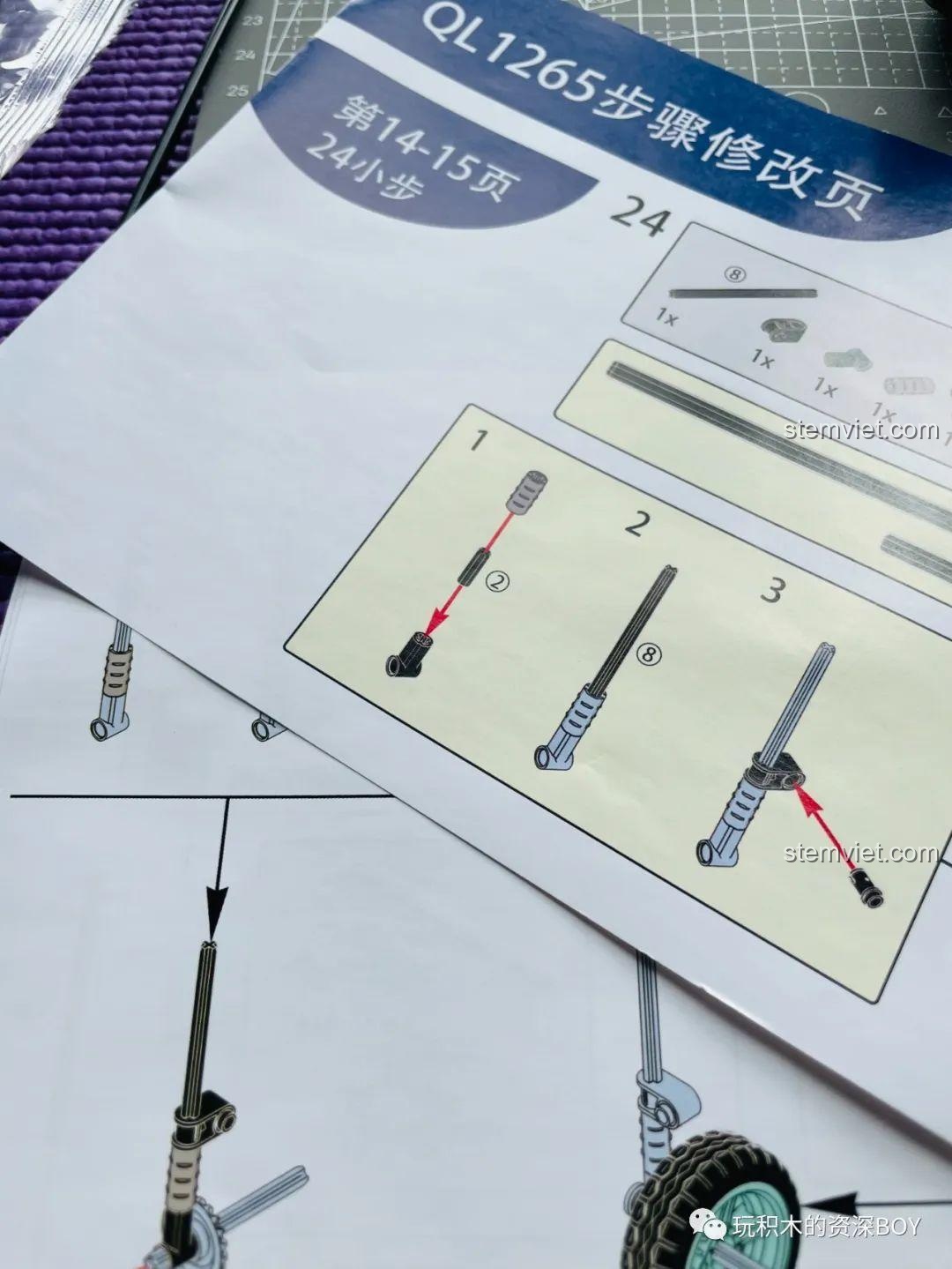 Cận cảnh mô hình xe điện ZHEGAO QL1265 và hộp, thể hiện sự chi tiết của mô hình.