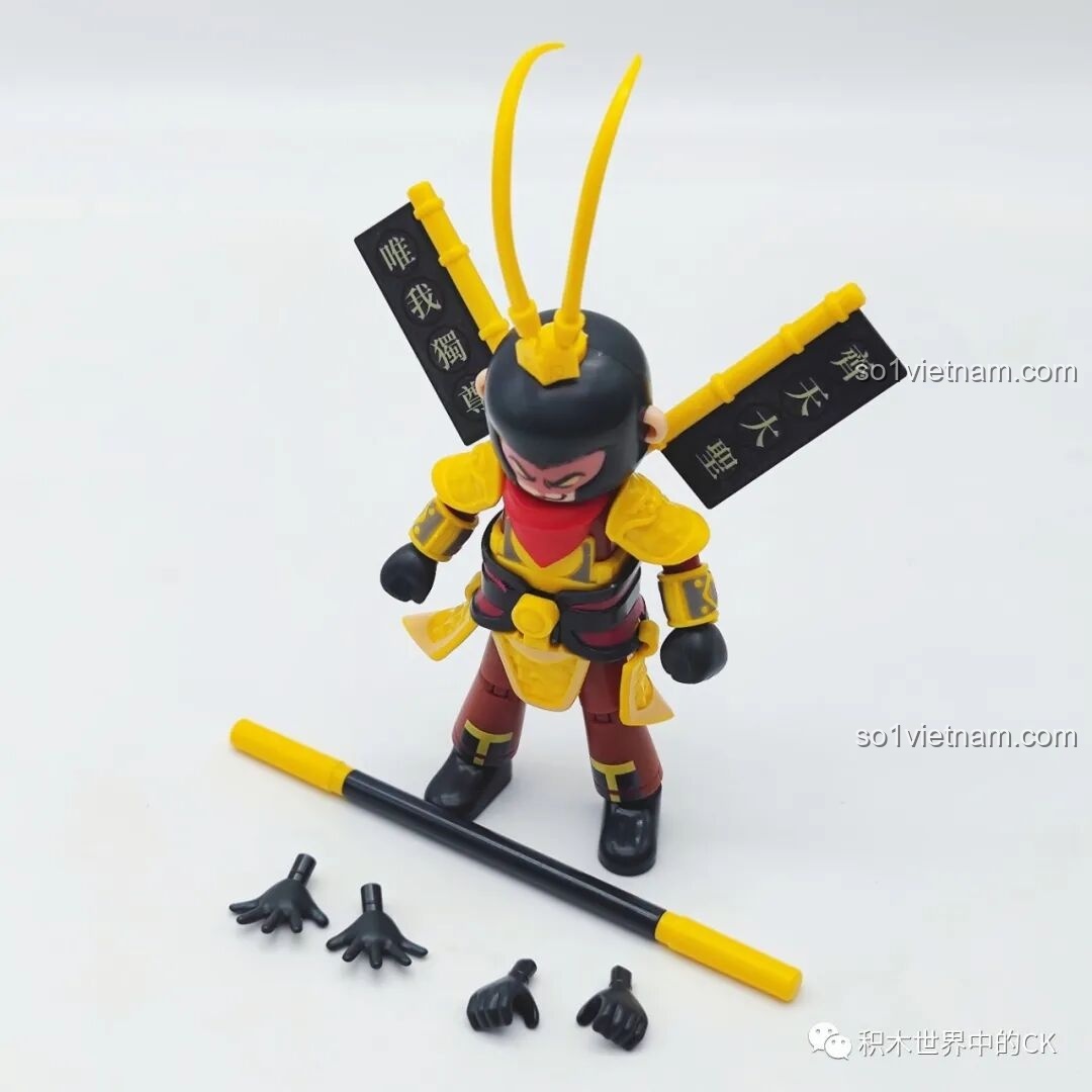 Mặt ngang của mô hình Tôn Ngộ Không Tôn Thánh Pháp Tướng đã lắp ráp