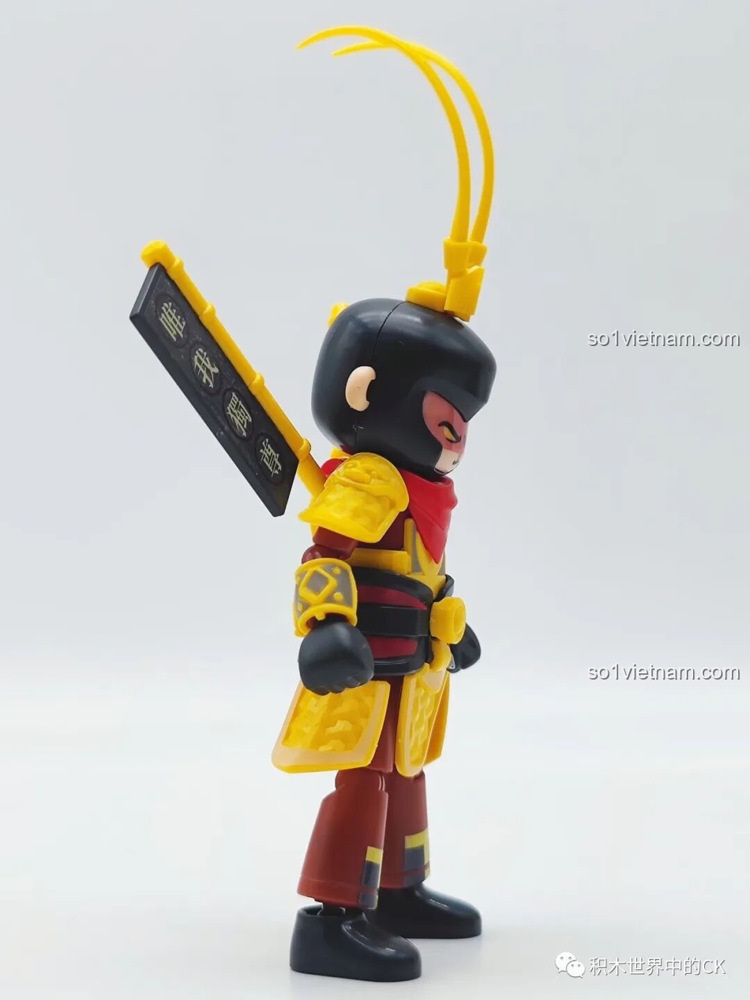 Mặt sau của mô hình Tôn Ngộ Không Tôn Thánh Pháp Tướng đã lắp ráp