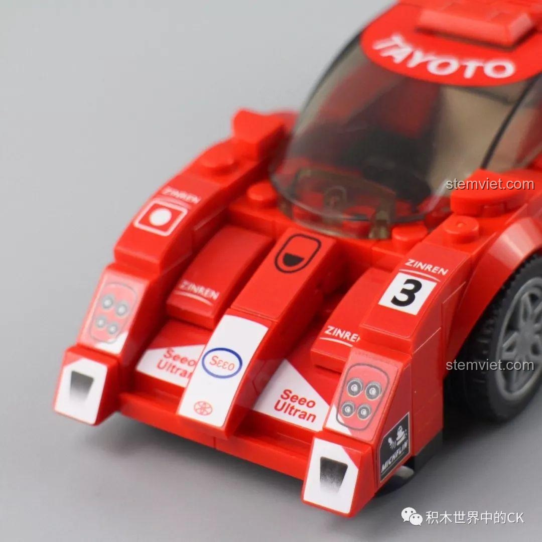 Cấu trúc lắp ráp phần đầu xe của Toyota GT-One SEMBO 607032, sử dụng các kỹ thuật đặc biệt.