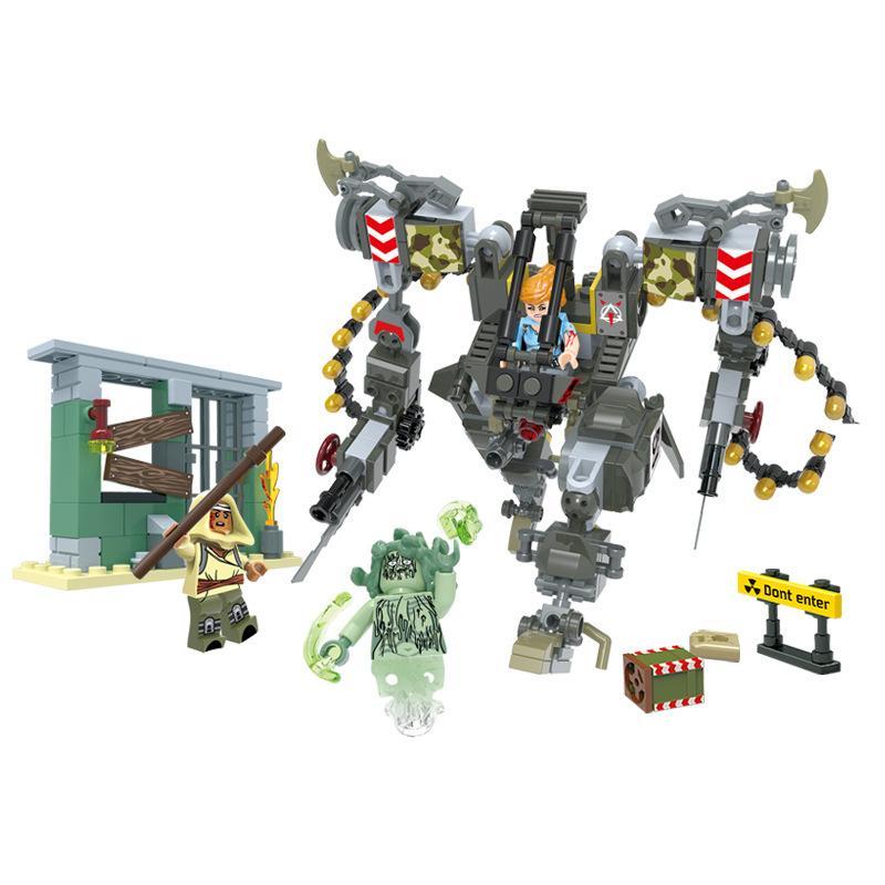 Bộ lắp ghép CAYI 1905 Giáp chiến đấu sinh hóa, đồ chơi lắp ráp Robot chiến đấu cho bé trai 6 tuổi, mô hình mech hầm hố giá tốt.