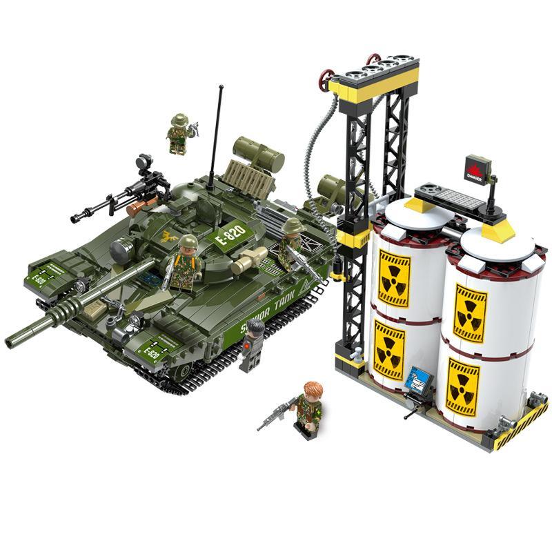 Bộ lắp ráp xe tăng T-72 CAYI 2012 chủ đề Khủng hoảng hạt nhân với 1028 chi tiết, đồ chơi cho bé trai 6 tuổi giá rẻ.