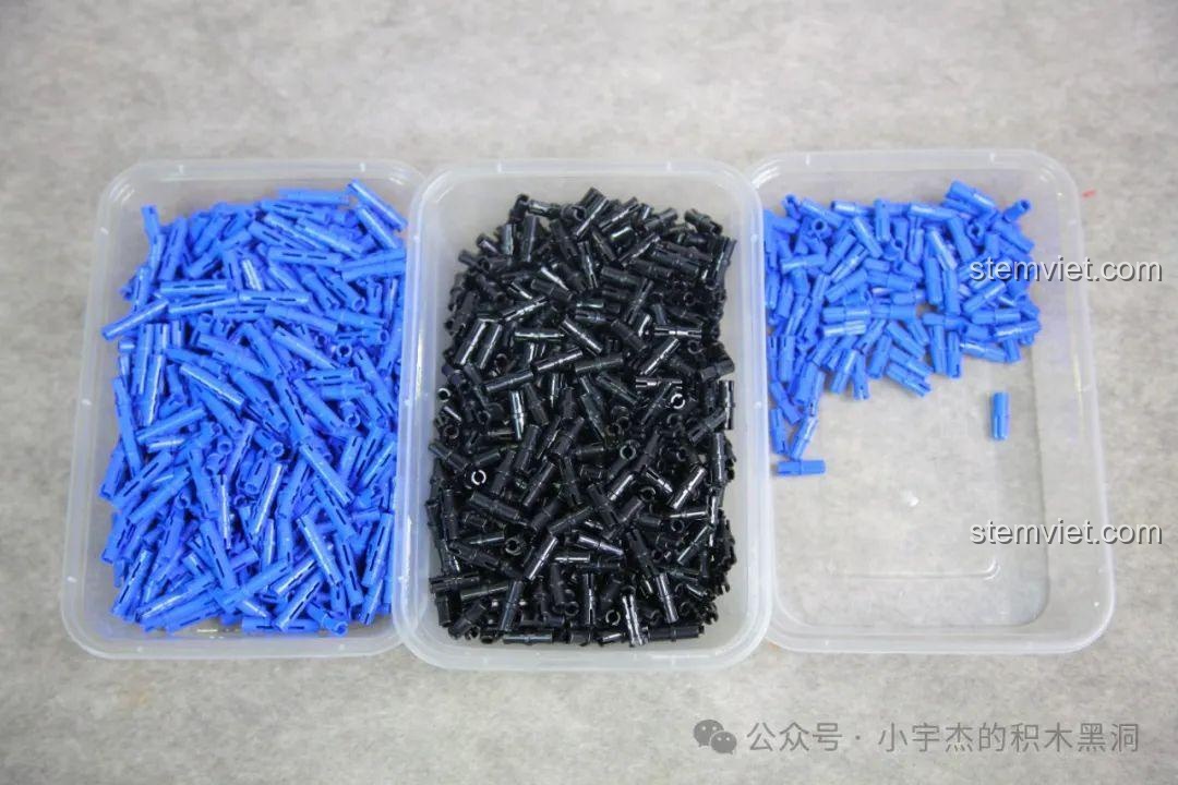 Phân loại các loại chốt pin màu xanh và đen từ bộ GULY 10616.