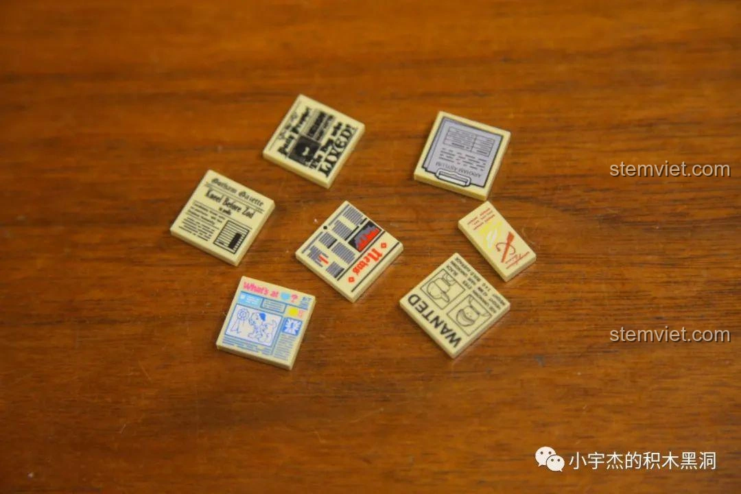 Chất lượng in ấn các mảnh ghép của bộ MORK 032101 Ngân hàng Gringotts, sắc nét.