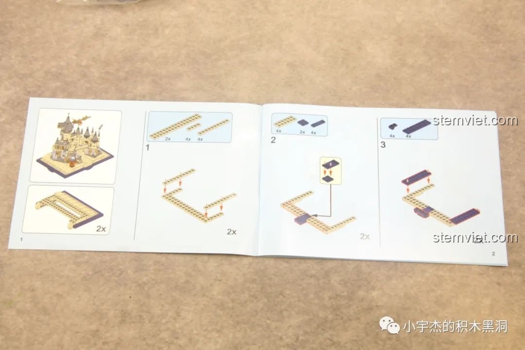 Các bước hướng dẫn bên trong sách của Sách pop-up Hogwarts Meiji giá rẻ, rõ ràng và dễ hiểu.