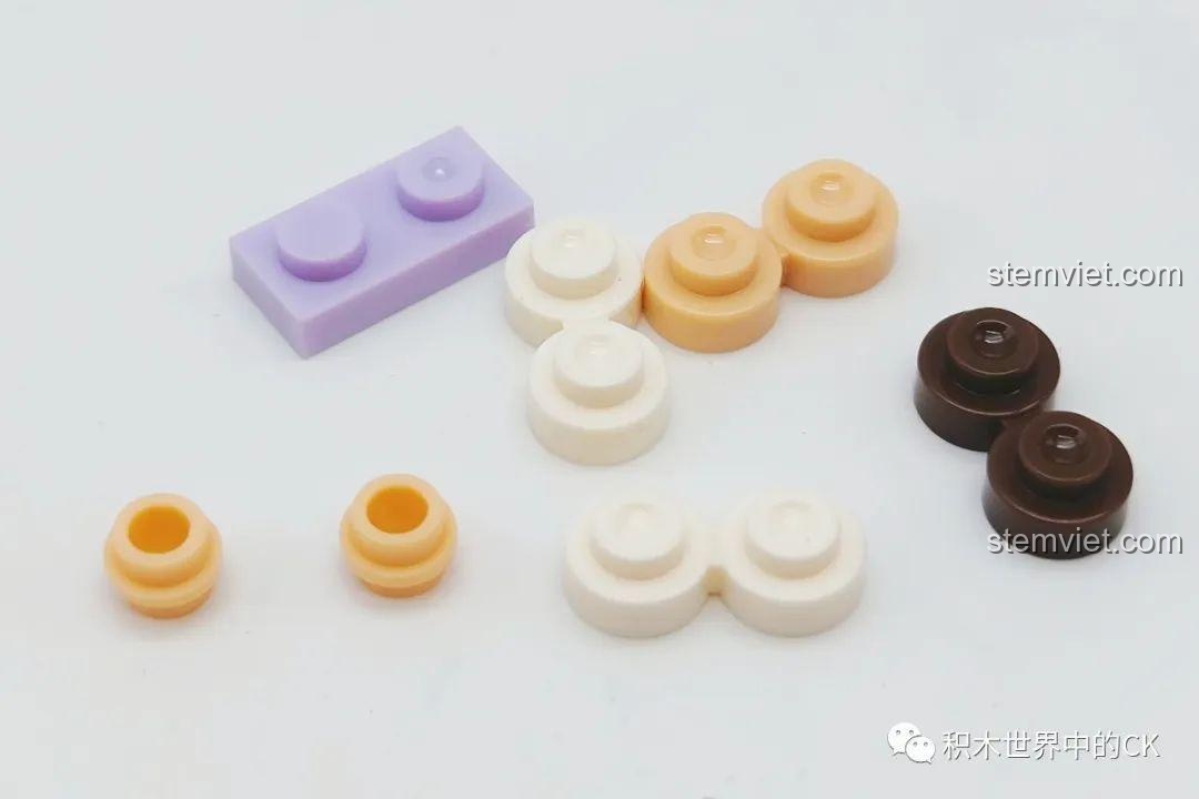 Cận cảnh các chi tiết lắp ráp của bộ đồ chơi 12 Cung Hoàng Đạo, chất liệu nhựa ABS an toàn.