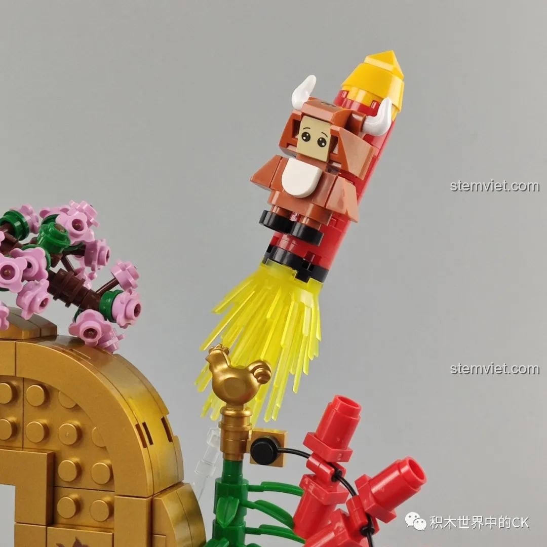 Chi tiết cây tre xanh mướt trong bộ Bồn Tụ Bảo Phú Quý Pantasy 18003, biểu tượng của sự kiên cường.