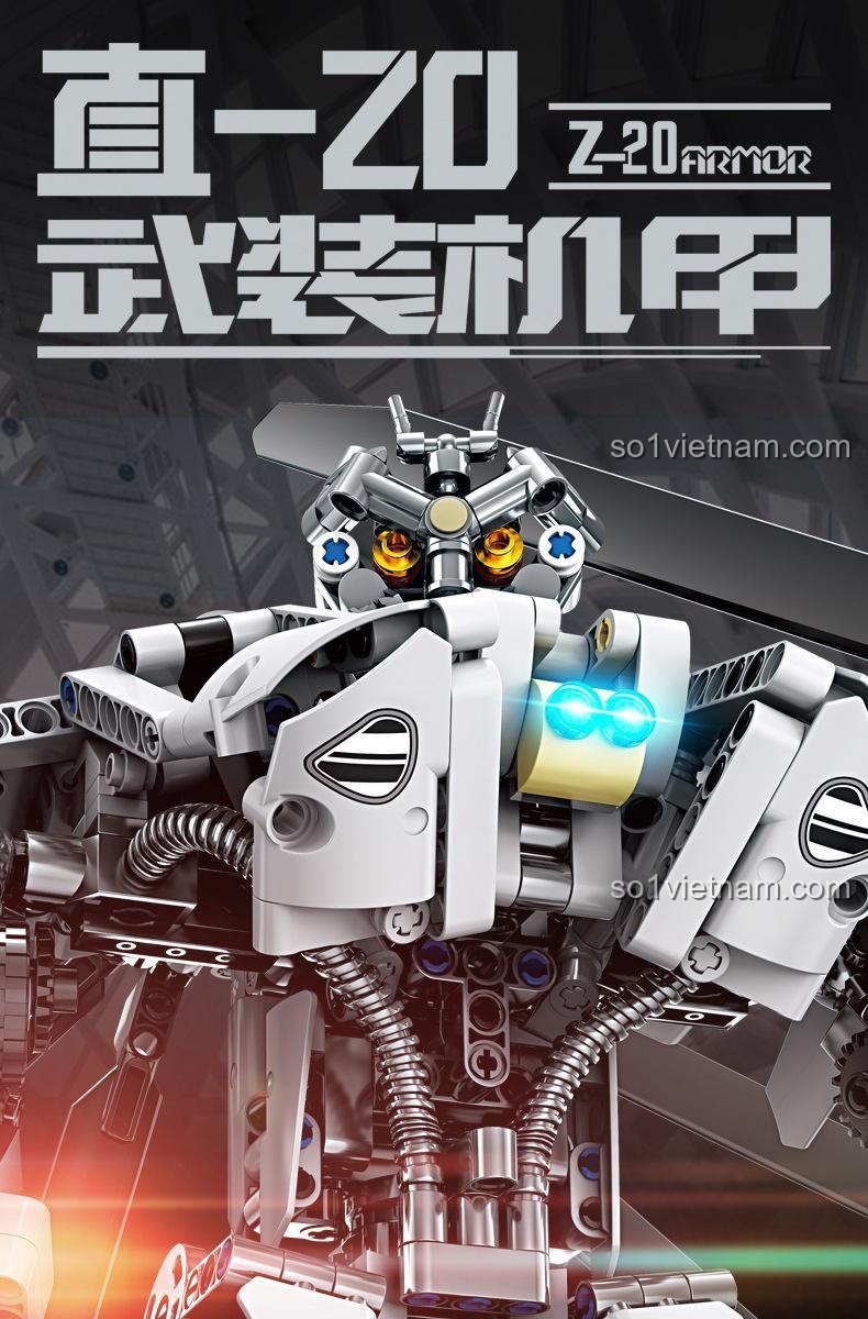 Chi tiết đầu Robot Z-20 Armor GBL KY1084