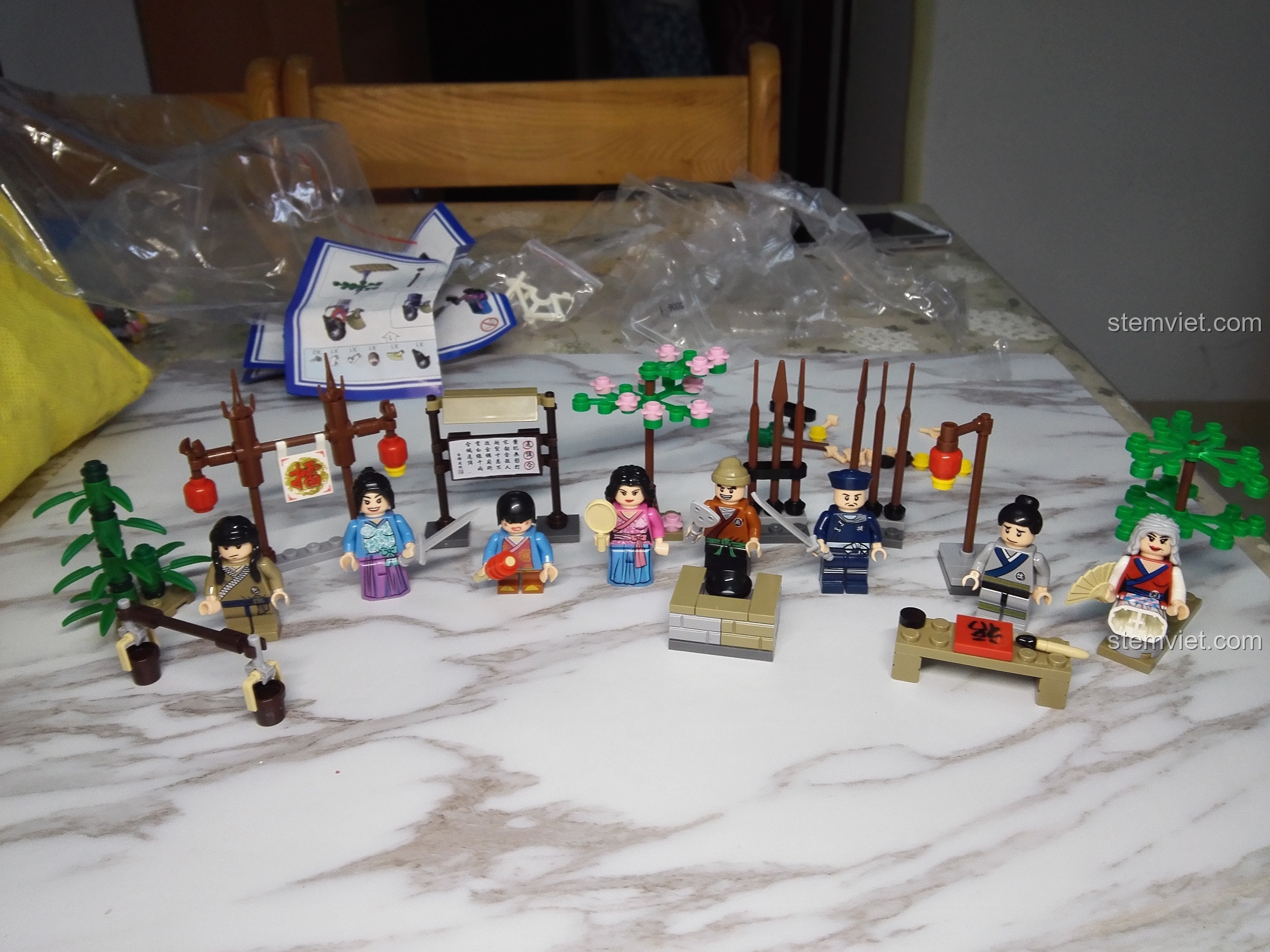 Chi tiết hướng dẫn lắp ráp minifigure KAZI KY5006.