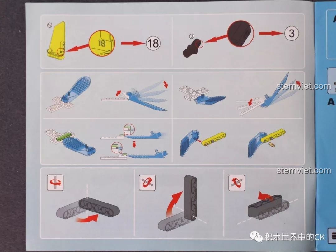 Một trang trong sách hướng dẫn lắp ráp Súng UZI CaDA C81008, các bước được minh họa rõ ràng, dễ theo dõi.