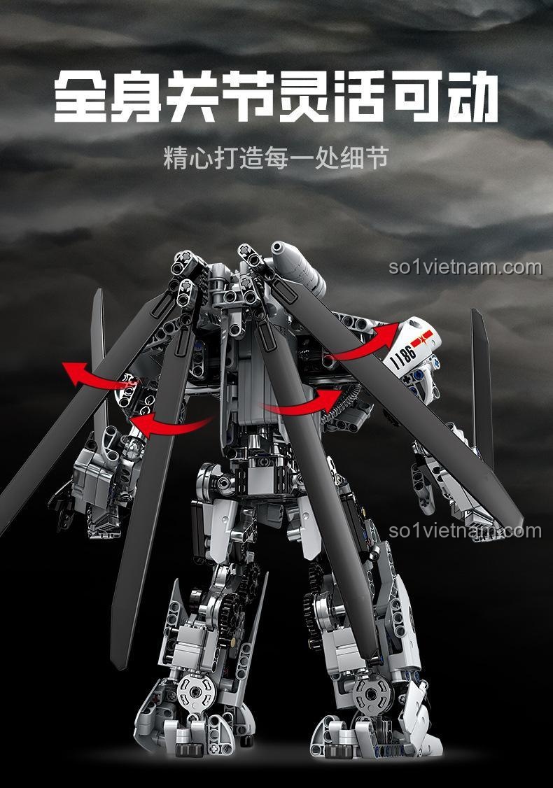 Chi tiết khớp nối của Robot Z-20 Armor GBL KY1084