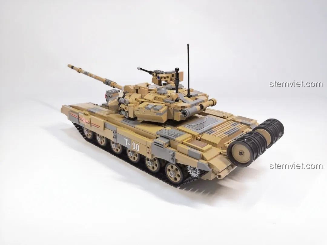 Chi tiết lắp ráp của xe tăng CaDA T-90 Tank.