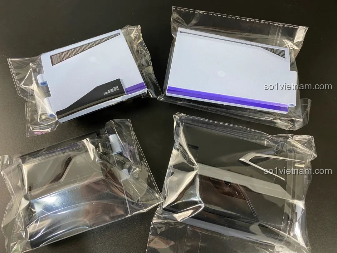 Các chi tiết phụ kiện của bộ lắp ráp xe HiPhi Z Pixel Sci-Fi Car Model của Pantasy