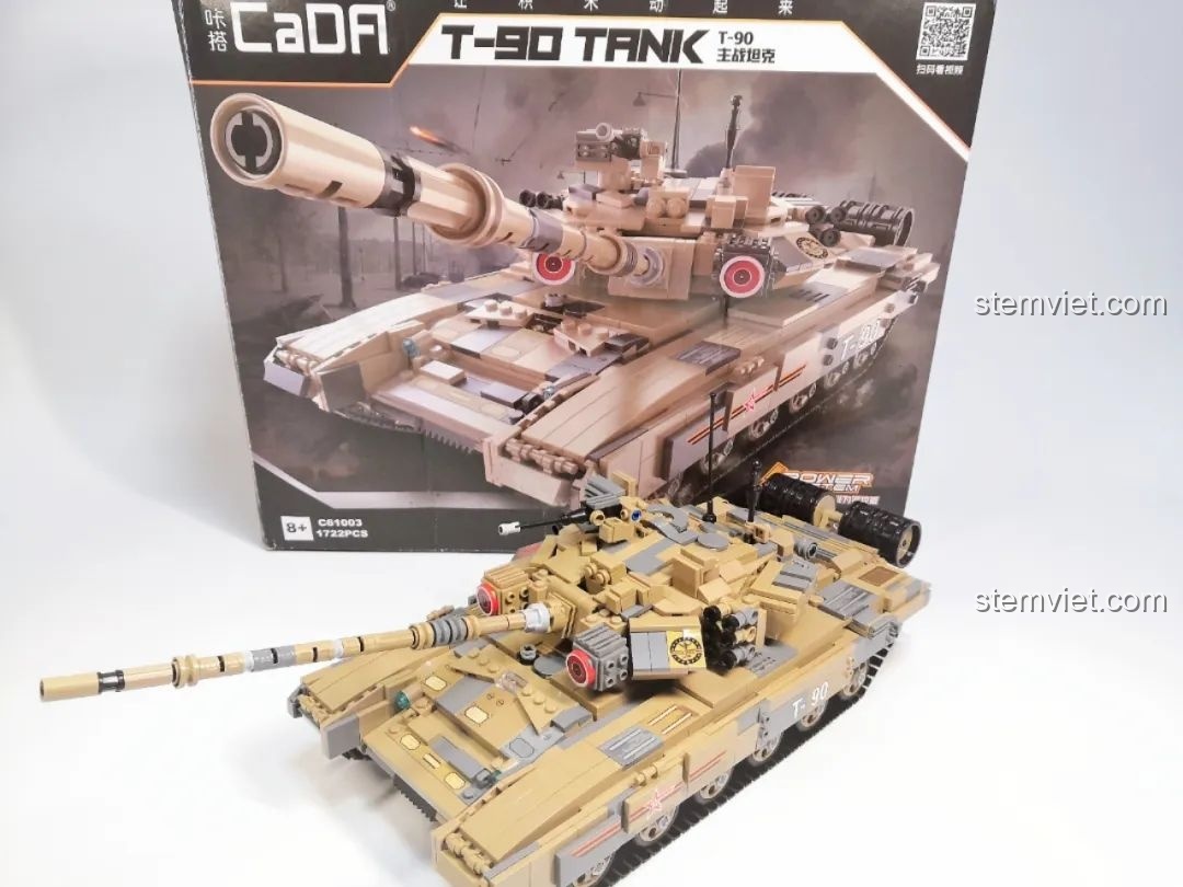 Chi tiết trang trí và biểu tượng trên xe tăng CaDA T-90 Tank.