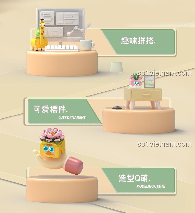 Đồ chơi mô hình Chizao She 220708 với tính năng lắp ráp vui nhộn và trang trí dễ thương, phù hợp con gái 6 tuổi, giá hời.