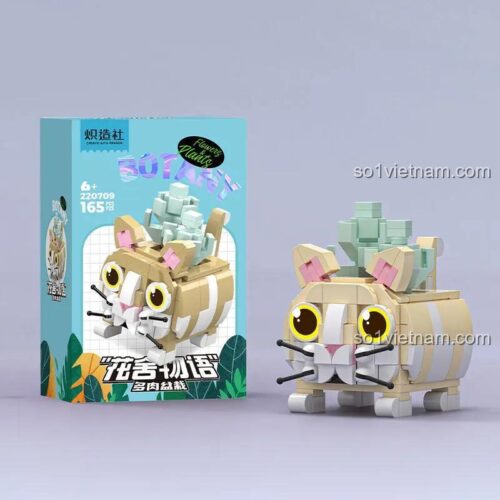 bộ lắp ghép Chizao She, bộ sưu tập cây cảnh mini đáng yêu, đồ chơi sáng tạo cho bé gái 6 tuổi, giá tốt