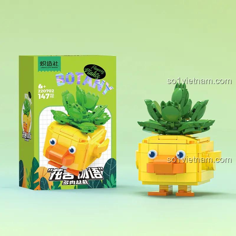 Hộp bộ lắp ghép Cizaozhe 220701 Chậu cây cảnh hình vịt con, đồ chơi mô hình 220701, cho bé gái 6 tuổi, giá rẻ.