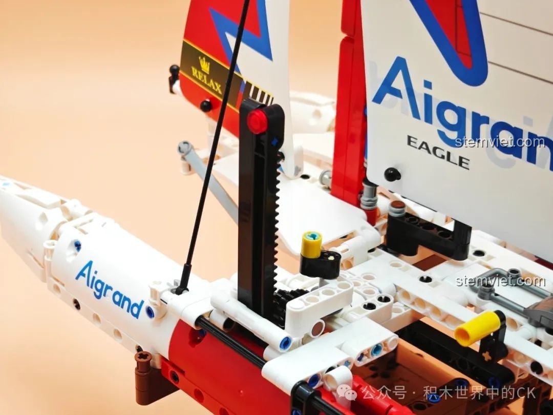 Chi tiết cơ cấu thanh răng và bánh răng trong bộ JIESTAR 58124, một phần của hệ thống điều khiển chức năng.