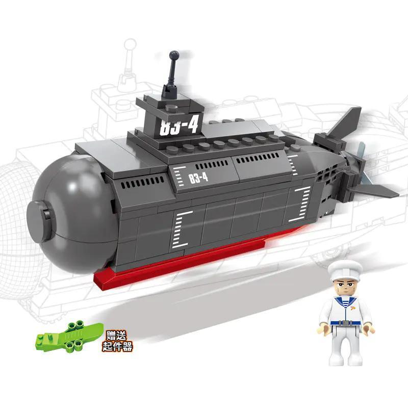 Hộp sản phẩm bộ đồ chơi tàu ngầm lớp Type 093 COGO 17004