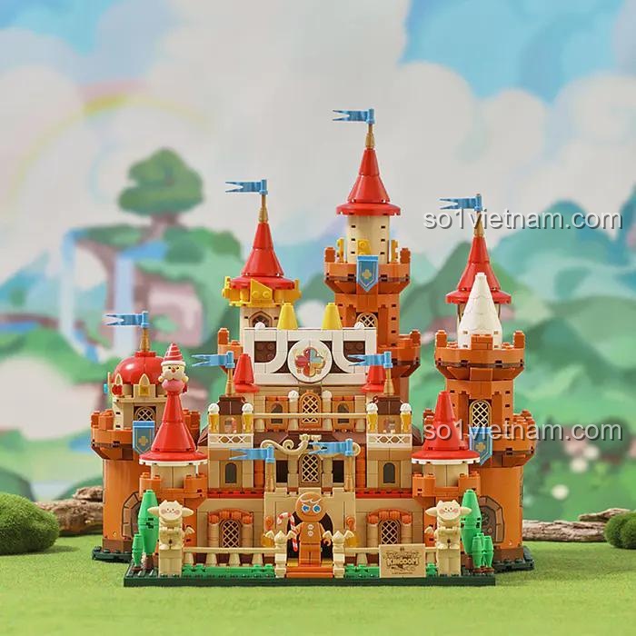 Bộ lắp ráp CookieRun Kingdom 001 1454 mảnh ghép, thế giới bánh quy cho bé trai 7 tuổi