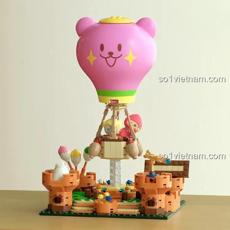 Chi tiết mô hình CookieRun Kingdom: Cầu cảng Khinh khí cầu với các tòa tháp và Khinh khí cầu