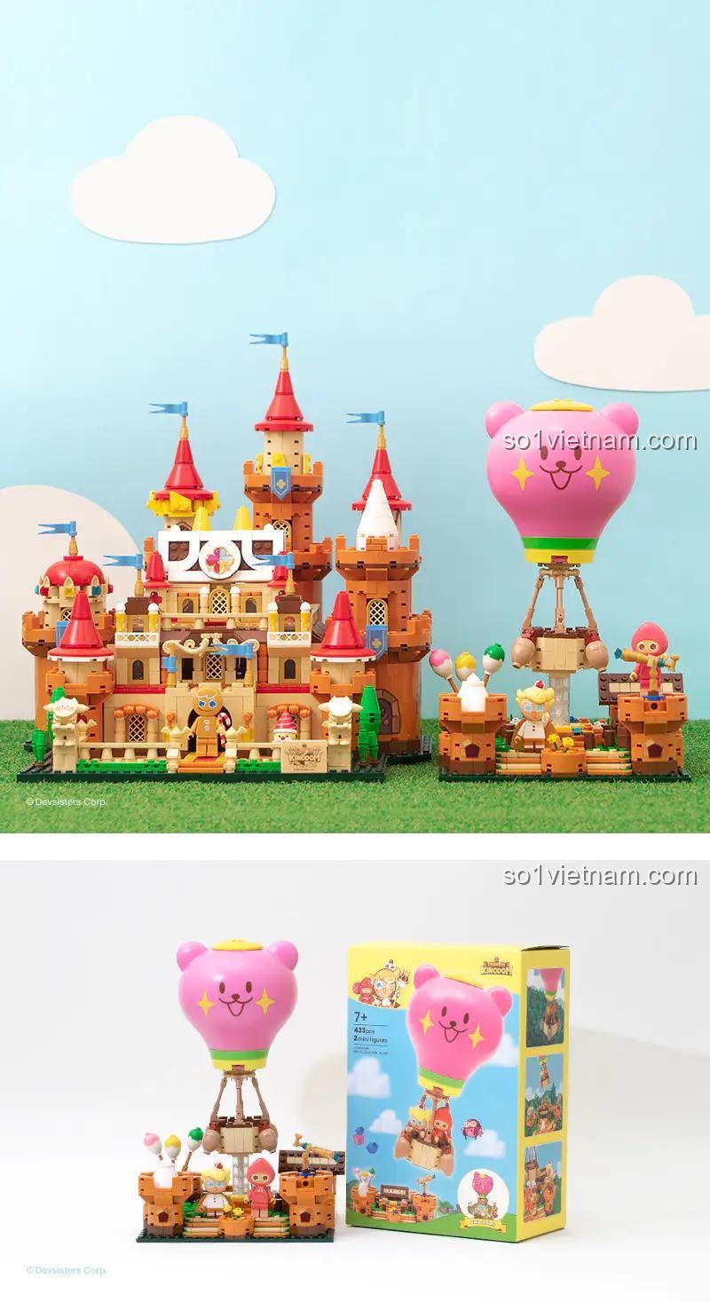 Mô hình CookieRun Kingdom: Cầu cảng Khinh khí cầu với các nhân vật và phụ kiện