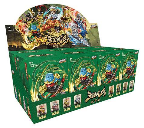 Hộp trưng bày lớn chứa các hộp mù minifigure Tướng Tam Quốc CoolFun CQQ-5002, món quà giá rẻ cho bé trai 6 tuổi yêu thích lịch sử.