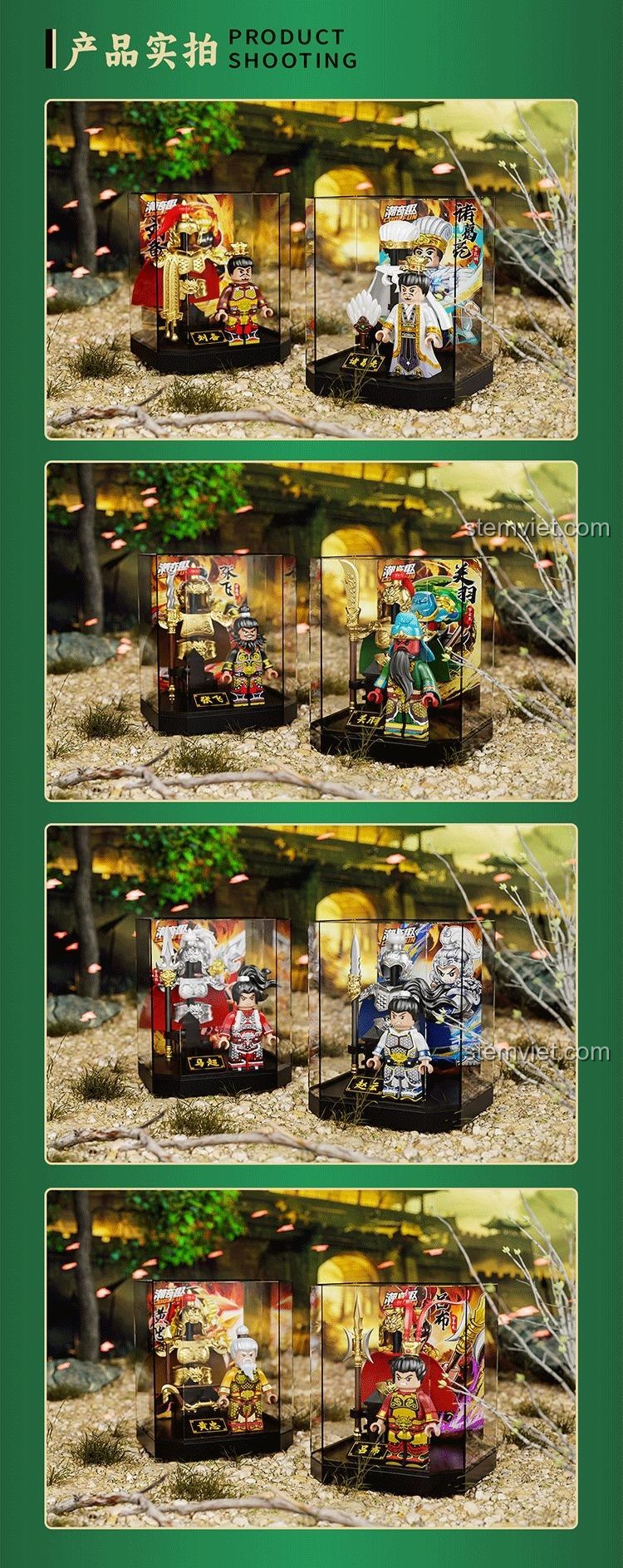 Hướng dẫn lắp ráp một minifigure Tướng Tam Quốc.