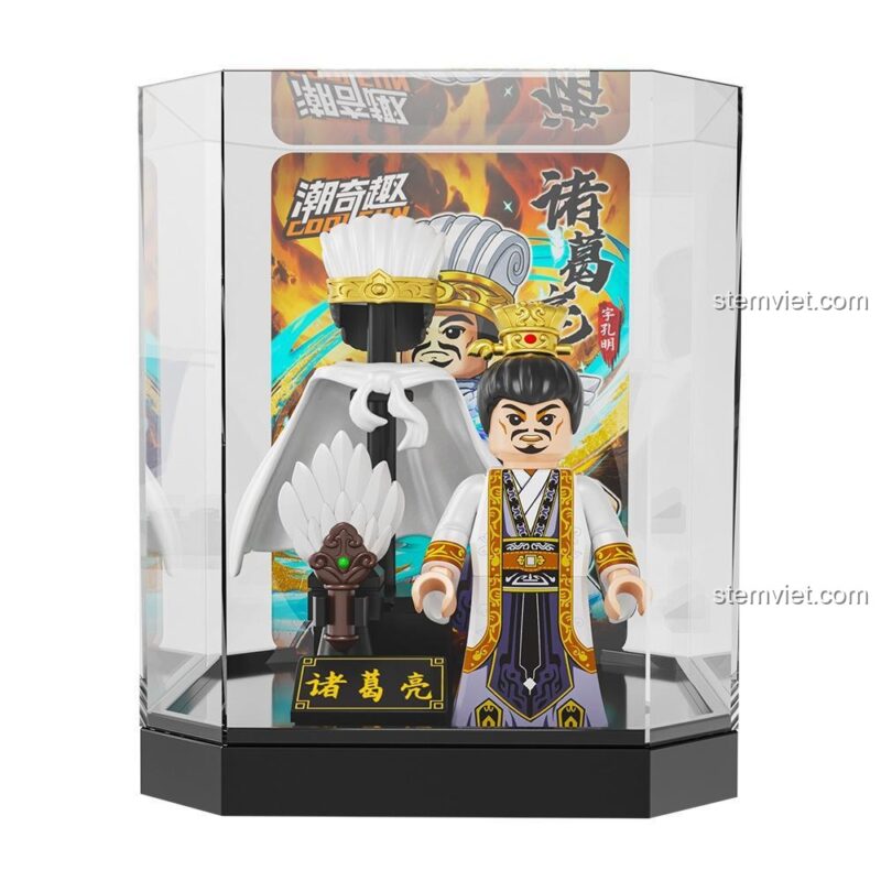 Poster quảng cáo bộ sưu tập minifigure Tướng Tam Quốc Giáp Chiến CoolFun CQQ-5002.