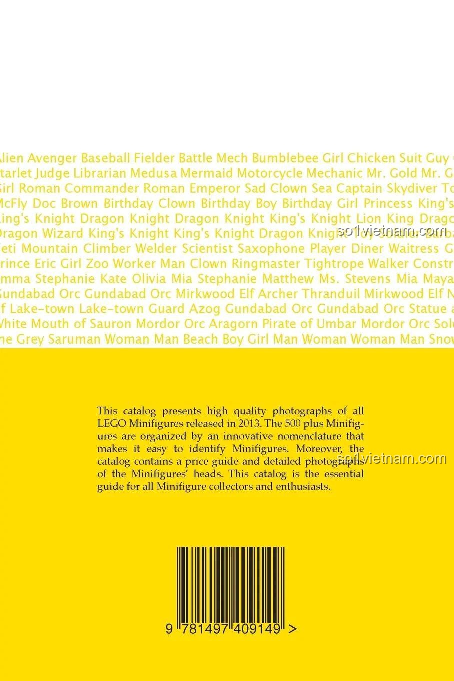 catalog CreateSpace ISBN9781497409149, bách khoa toàn thư Minifigure, dành cho con trai và con gái 16 tuổi, giá rẻ