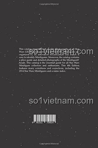 Catalog Minifigure Star Wars Christoph Bartneck ISBN9781511759014 mô tả chi tiết, sách ảnh chất lượng cao cho con trai 16 tuổi