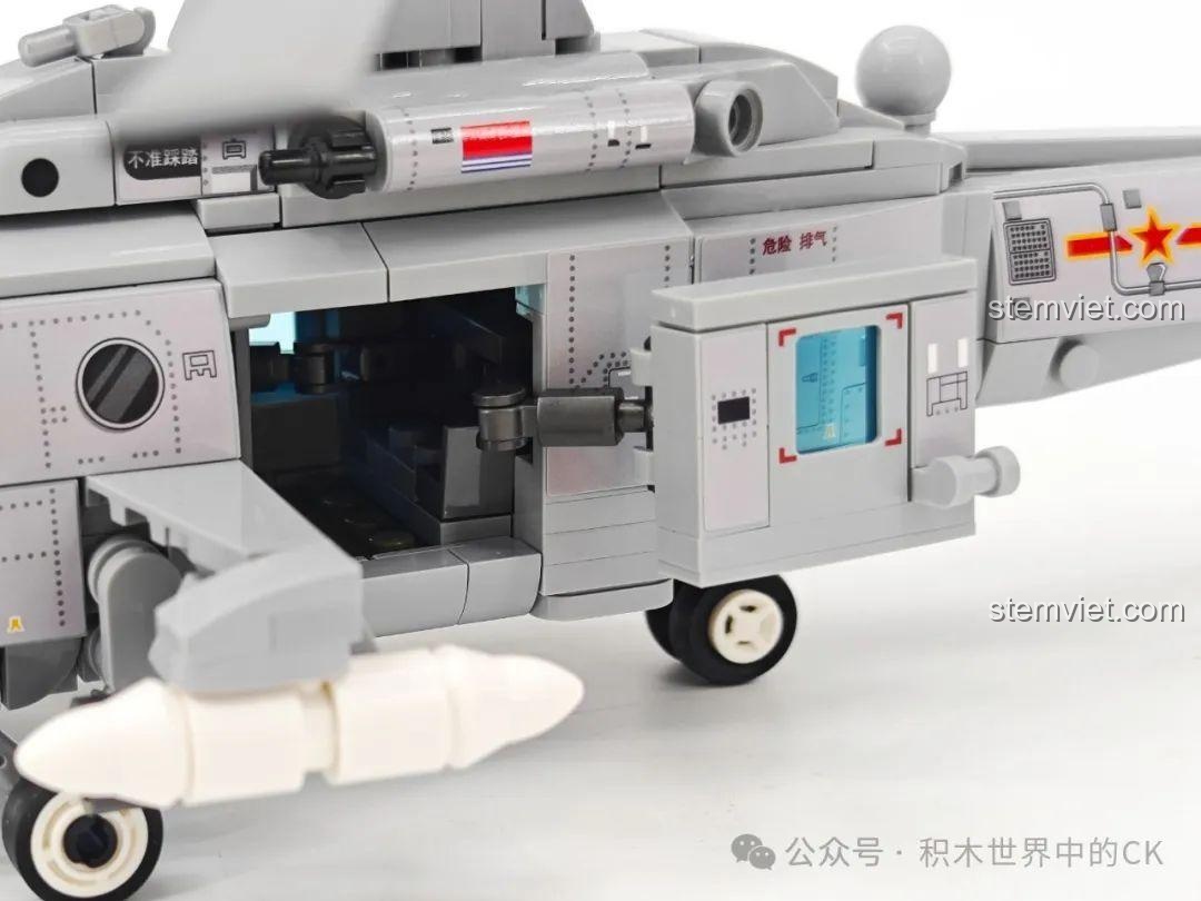 Cửa khoang có thể trượt mở của trực thăng Z-20J, review chi tiết bộ SEMBO 202257.