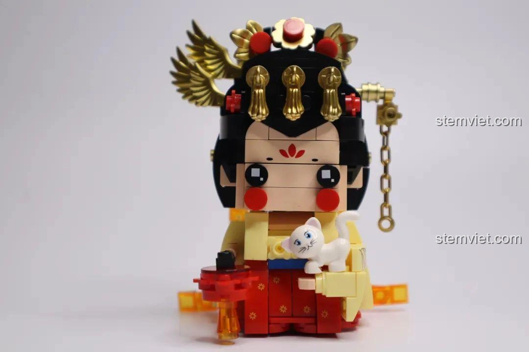 Mô hình Dương Quý Phi hoàn chỉnh từ bộ lắp ghép Đại Đường Tứ Mỹ Wekki, đánh giá Wekki 516031 Bộ Lắp Ghép Công Chúa Văn Thành.