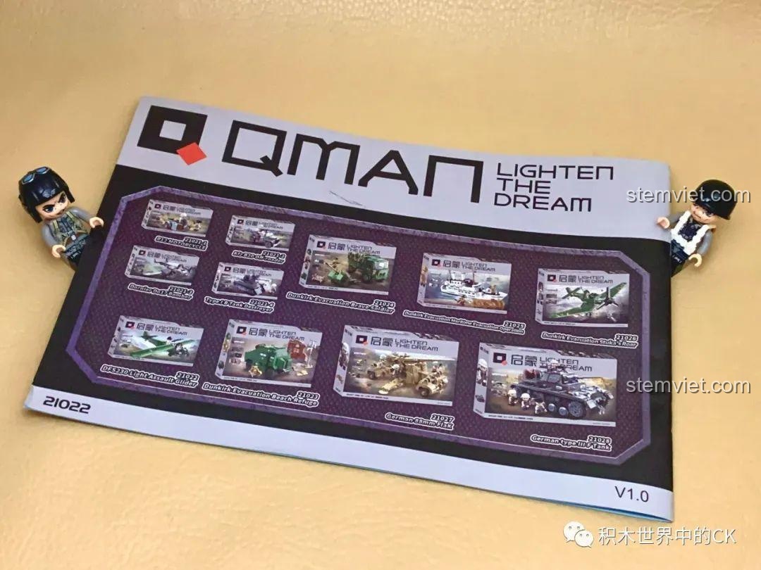 Đánh giá bộ xếp hình Máy bay tàu lượn DFS-230 Enlighten 21022: Các bộ lắp ráp khác cùng series từ sách hướng dẫn.