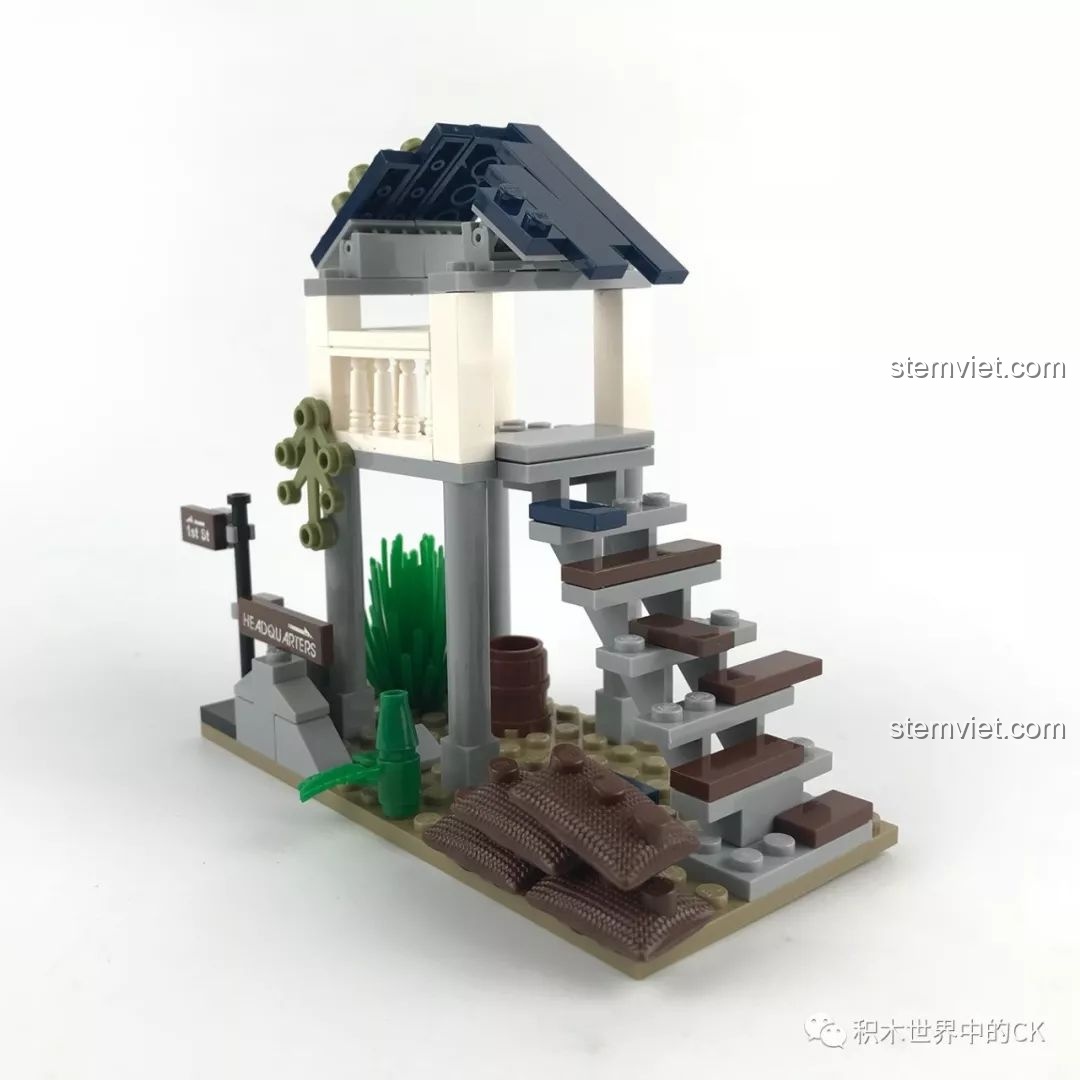 Toàn bộ bộ lắp ráp Enlighten 1708 Chiến Trường: Nhiệm Vụ Đặc Biệt - Zero đã hoàn thành, góc nhìn tổng thể.