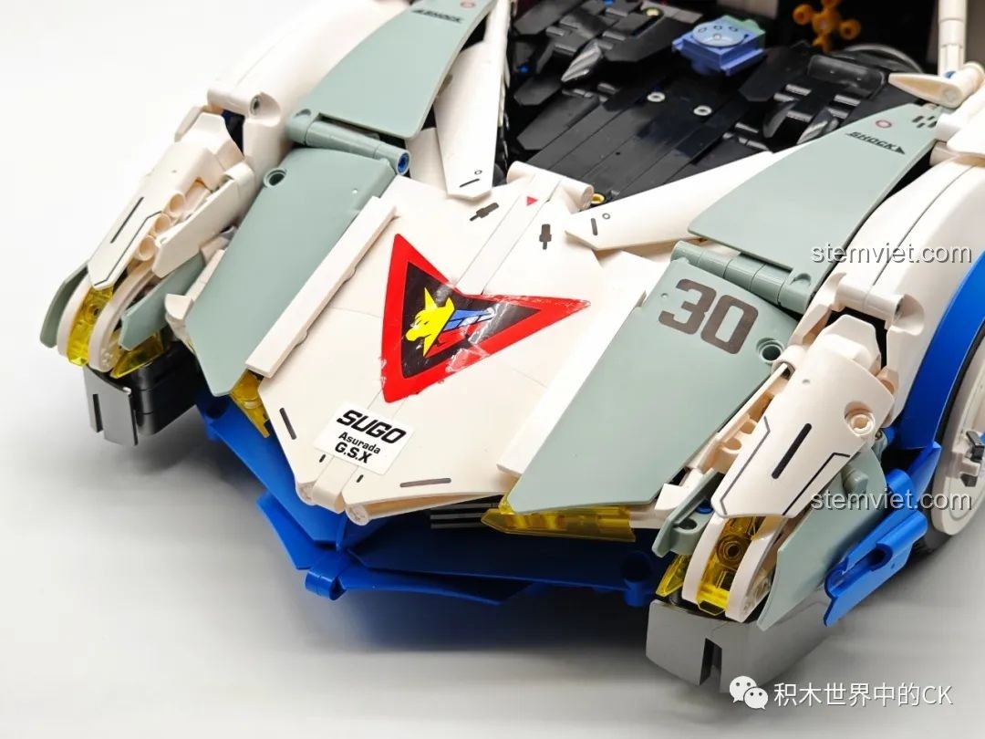 Cận cảnh các cánh gió nhỏ có thể điều chỉnh ở phía trước mô hình JIESTAR 92033.