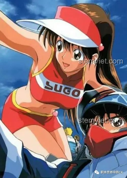 So sánh minifigure JIESTAR 92033 với hình ảnh nhân vật trong anime Future GPX Cyber Formula.