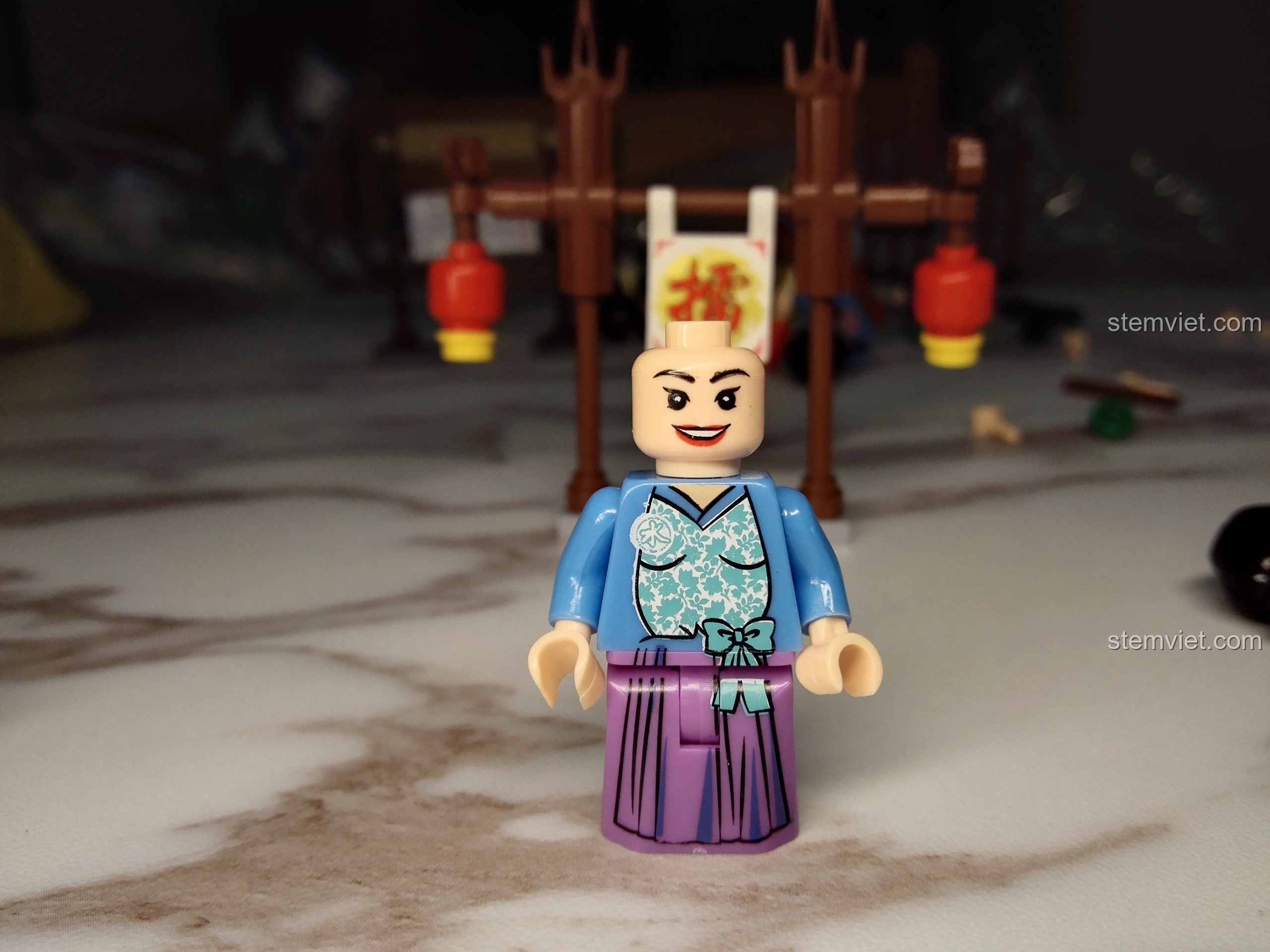 Minifigure Lữ Tú Tài từ bộ lắp ráp KAZI KY5006 Võ Lâm Ngoại Truyện.